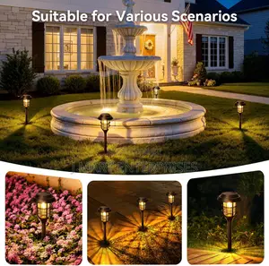 Solar Pathway Lights Outdoor, 8 Pack