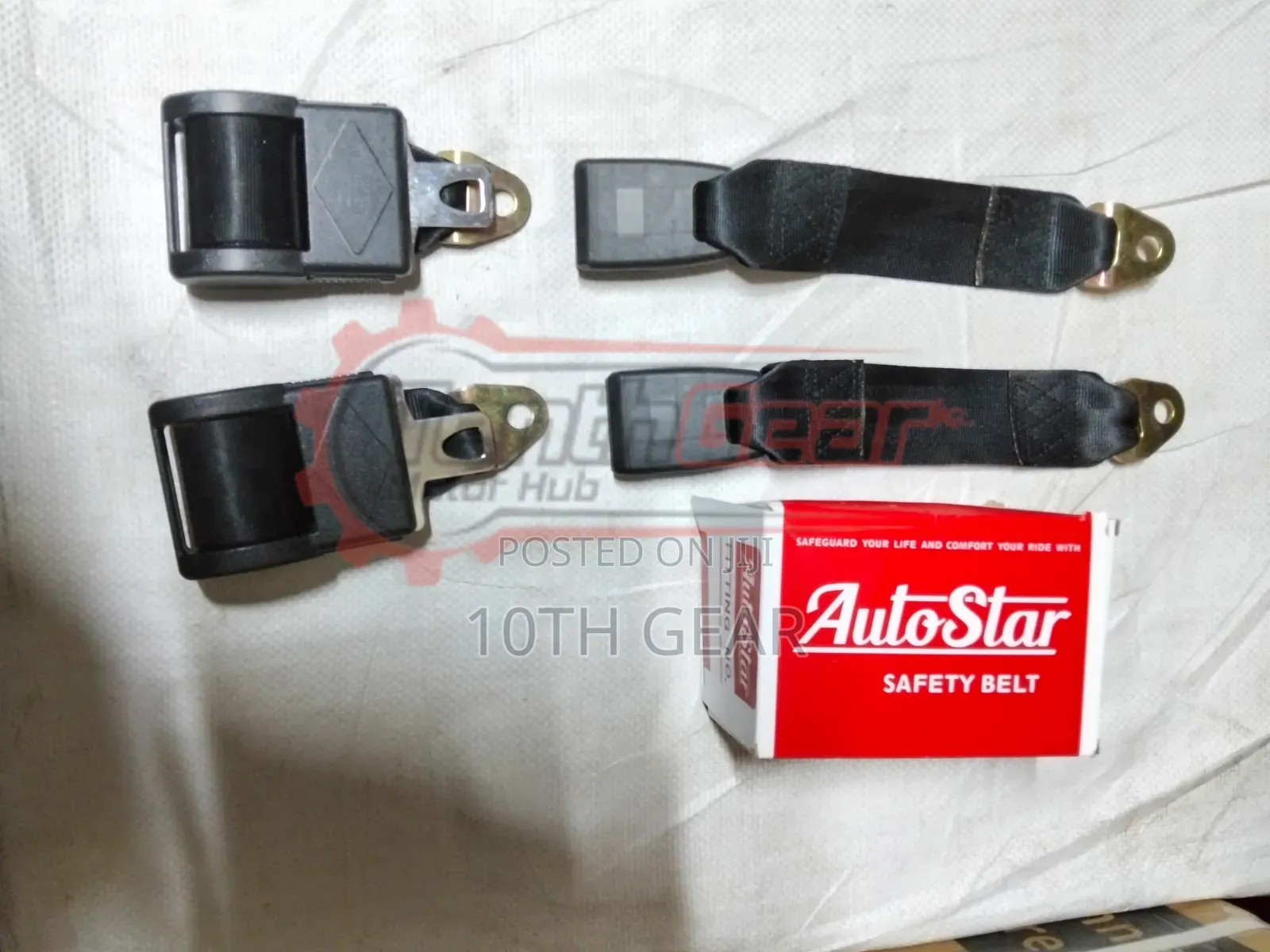 Safety Belts 2pin Automatic Black :Pc