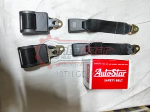 Safety Belts 2pin Automatic Black :Pc
