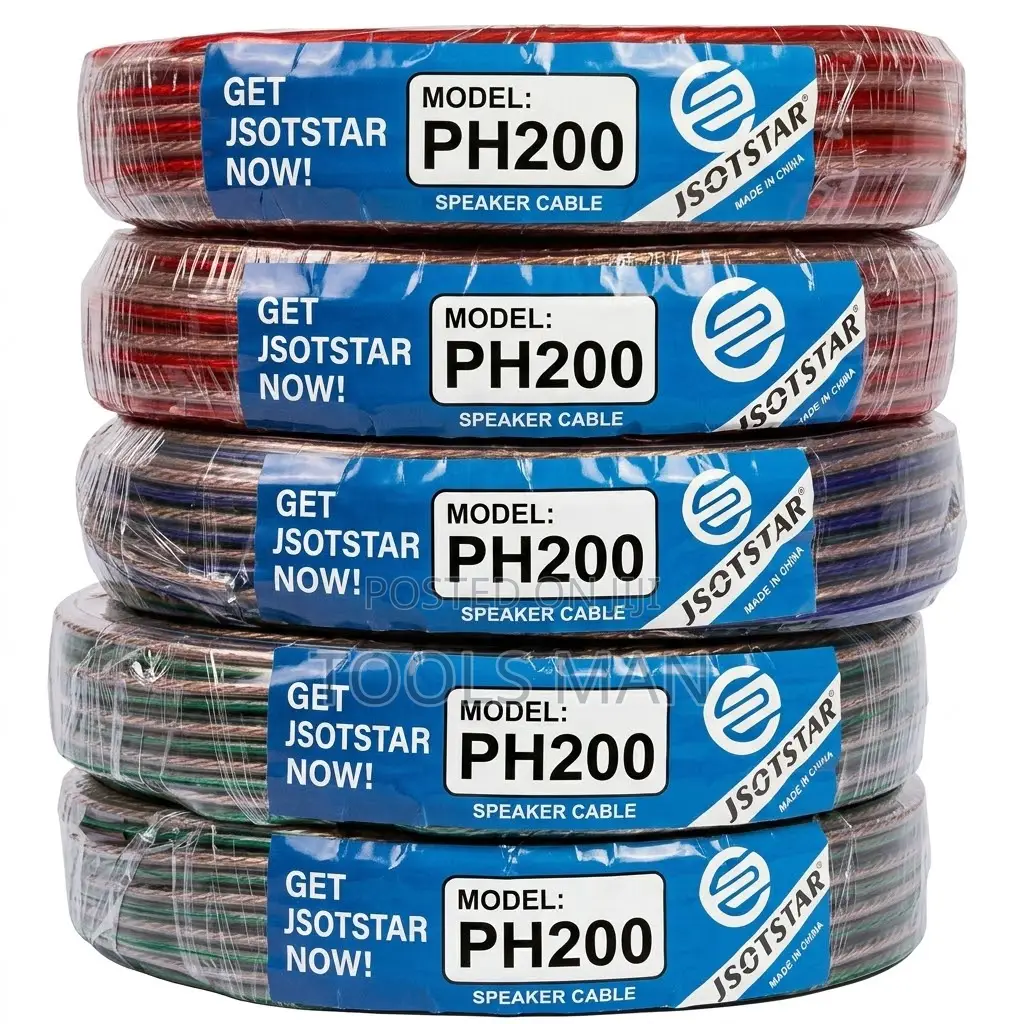 Ph200 High Fidelity Speaker Cable -65m Oxygen Free Ofc Jsotstar Wire