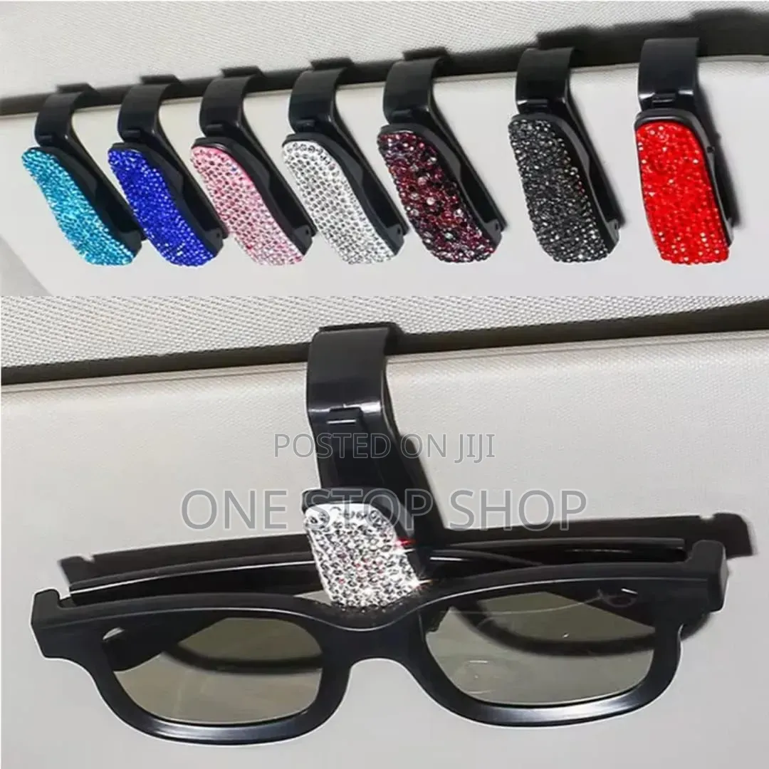 2pcs Car Sun Visor Sunglasses Clip Holder