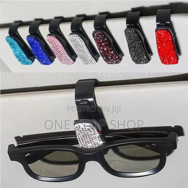 2pcs Car Sun Visor Sunglasses Clip Holder