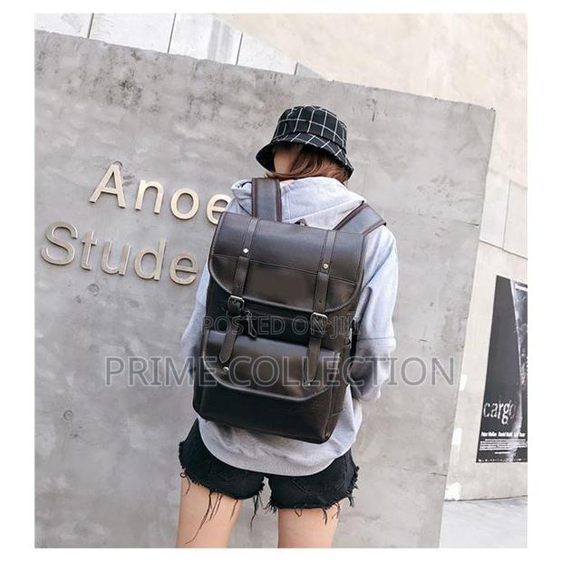 Stylish Vintage Leather Backpack Schoolbag Luxury Bag - thumbnail 2