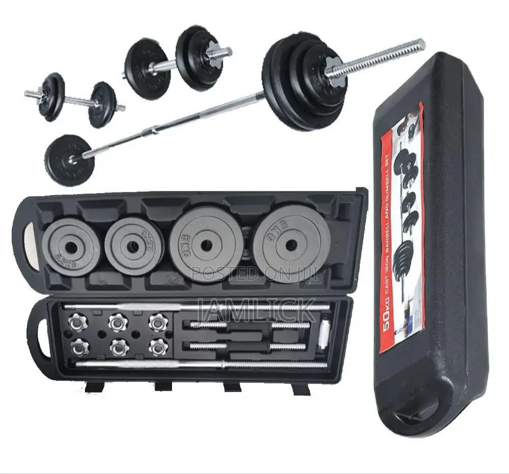 50kg Chrome Dumbbell Set – Full Body Training - Vc