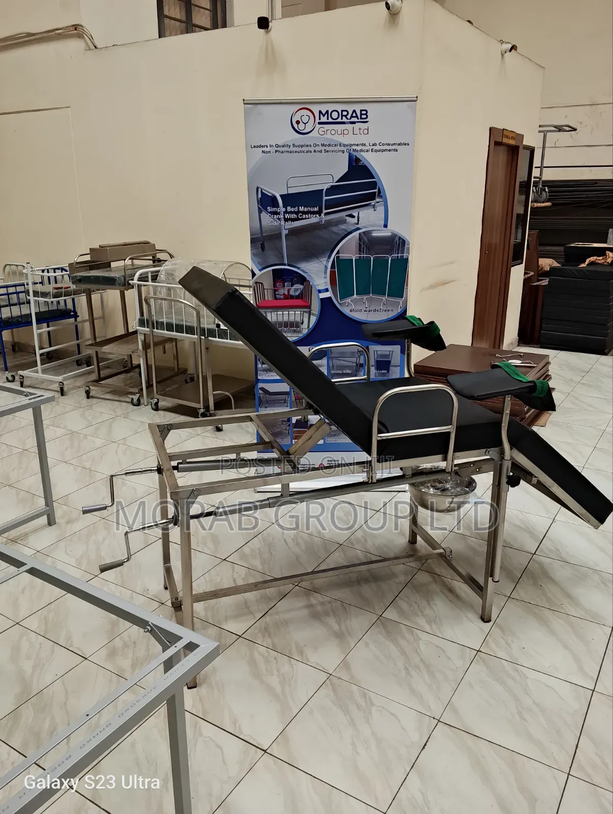 Delivery Bed (Stainless Steel With Cranks)