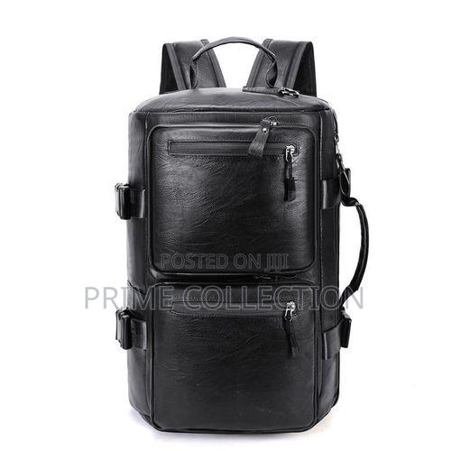 Multifuntional Leather Backpack Travel Bag Large Capacity Handheld Bag - thumbnail 2
