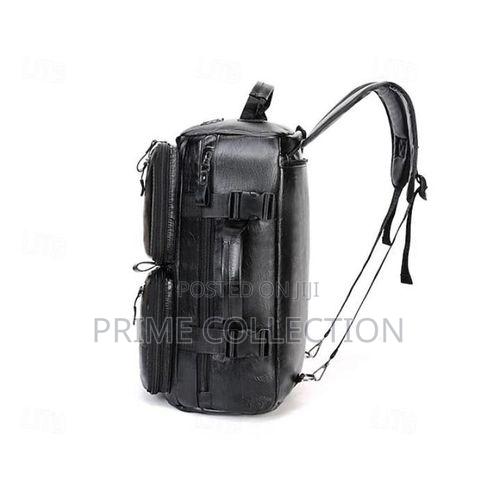 Multifuntional Leather Backpack Travel Bag Large Capacity Handheld Bag - thumbnail 3