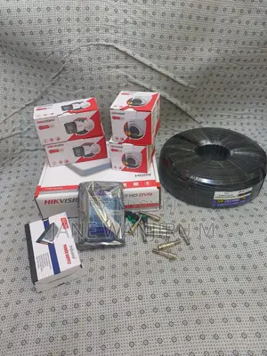4 Cameras CCTV Hikvision 4-Channel CCTV Complete Package