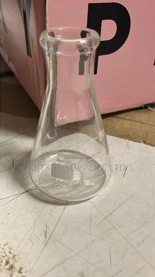 Set of 5 Conical Flask 50ml Griffchem - thumbnail 2