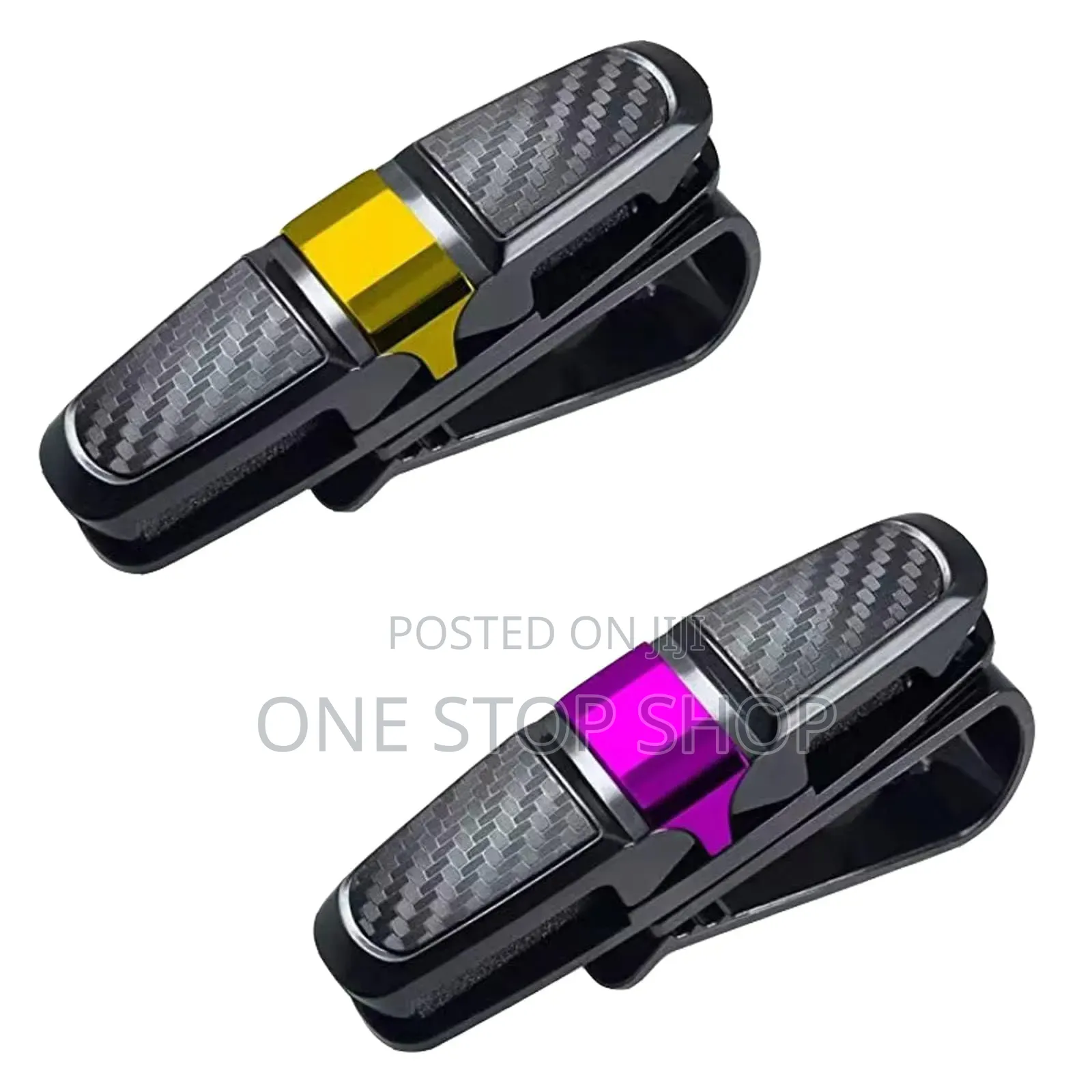 2pc 180° Rotation Adjustable Sunglasses Holder With Dual Clip Design