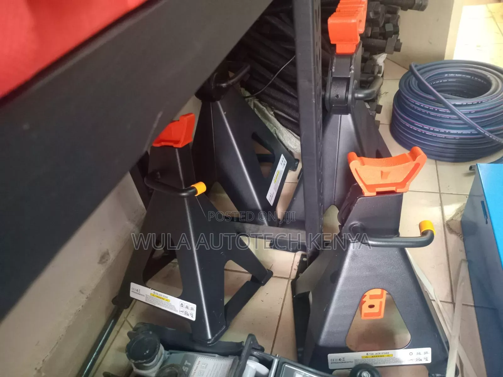 Workshop ,Garage And Industrial Use Car Safety Stands Pair Sunshine
