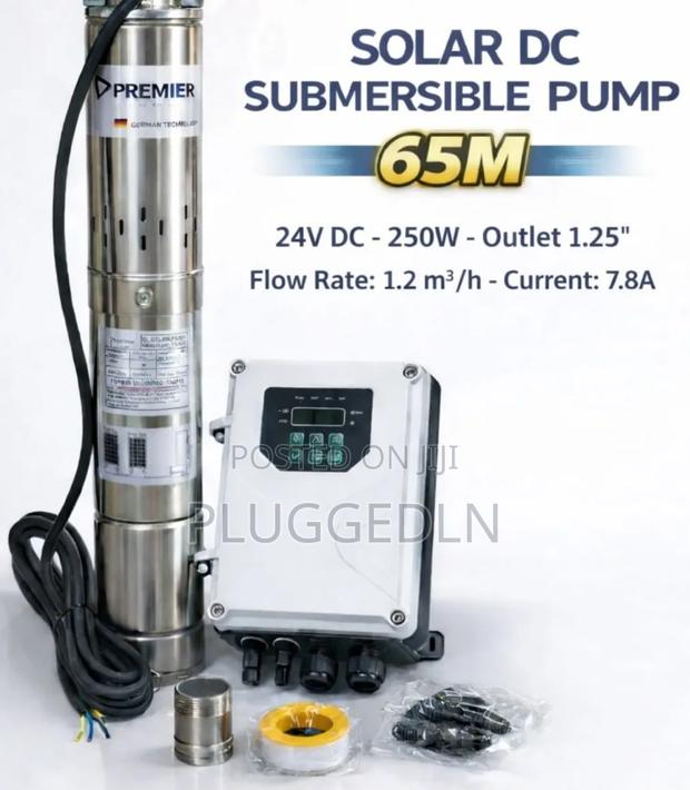 Premier Solar Dc Submersible Pump 65m- 250w