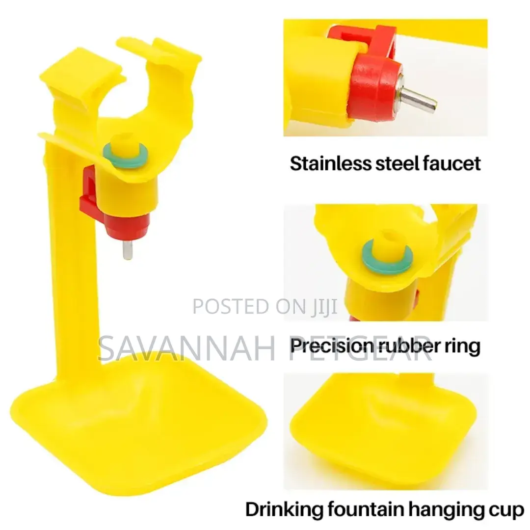 Automatic Plastic Chicken Nipple Drip Cup Drinkers Water Feeders