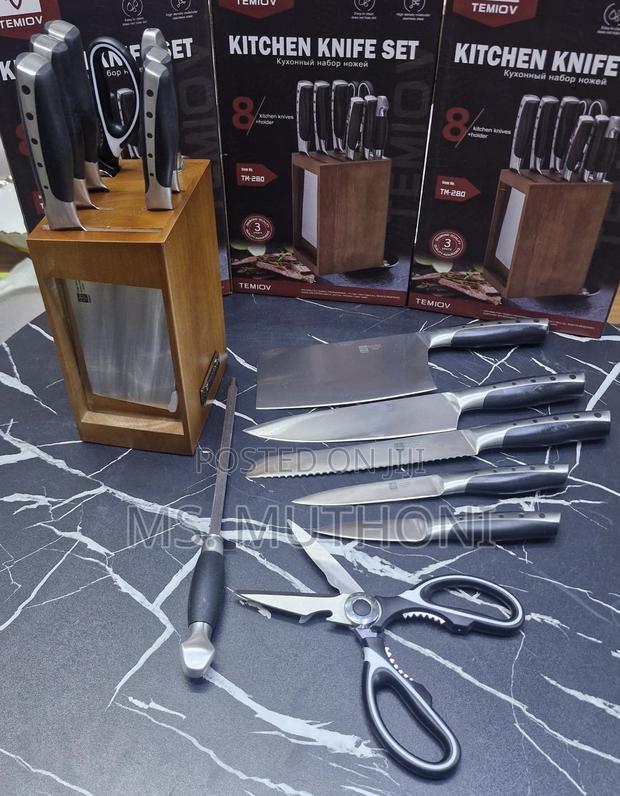 High Density Molecular Stainless Steel 8 Pc Knife Set