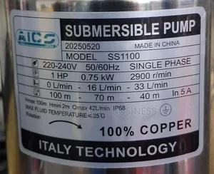 Submersible Pump 1hp Head 100m