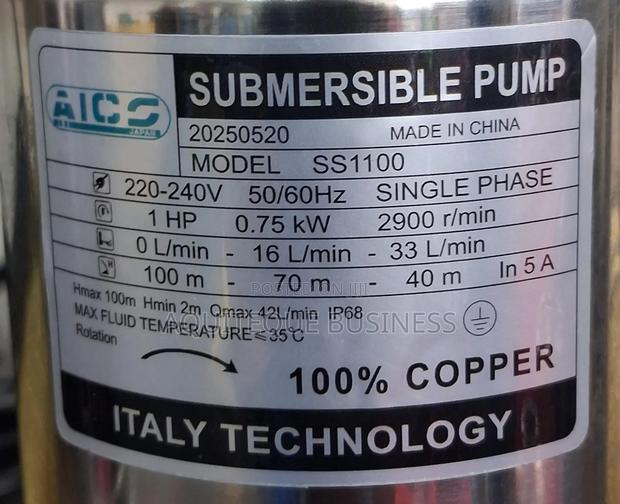 Submersible Pump 1hp Head 100m - main view