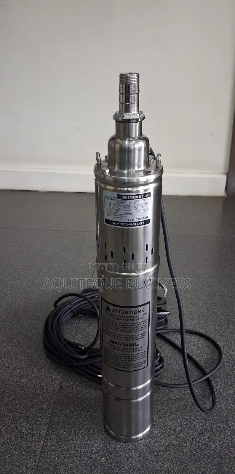 Submersible Pump 1hp Head 100m