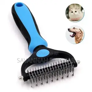 Double Sided Pet Cat Dog Hair Undercoat Rake Detanglers Hair Brush