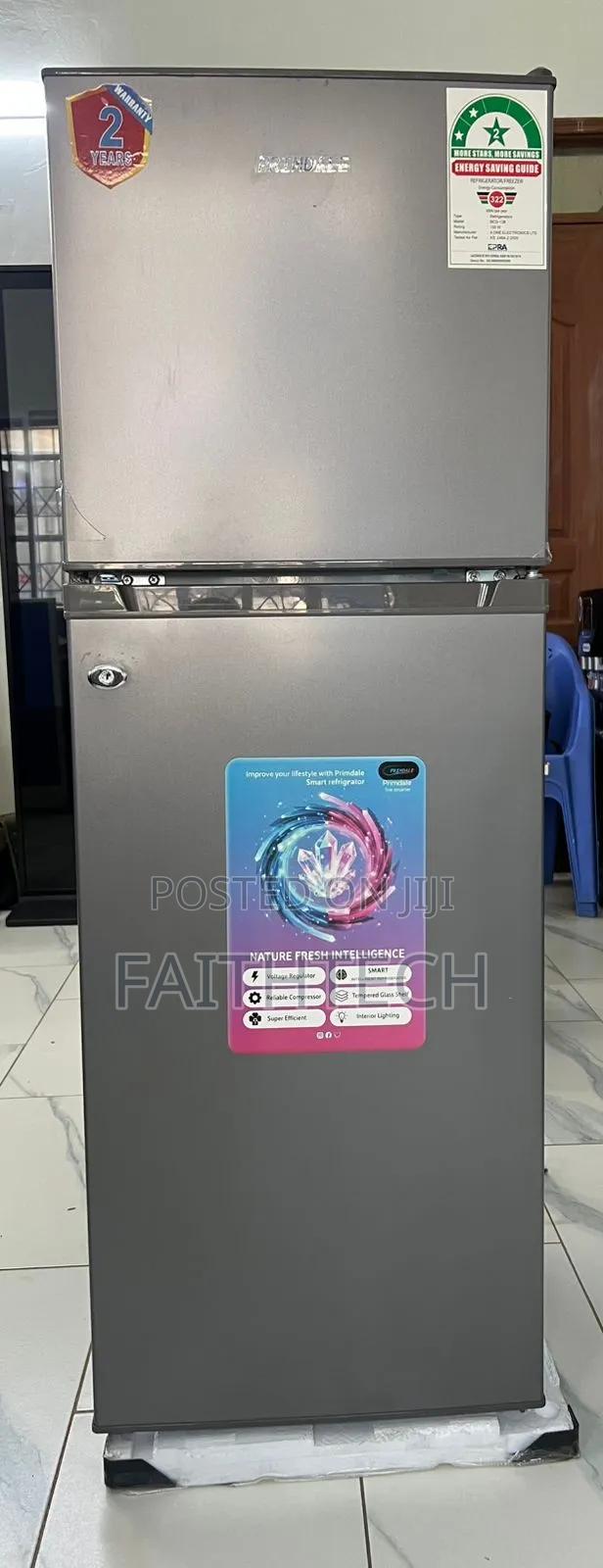 Primdale 138 Litres Large Capacity Double Door Refrigerator Fridge