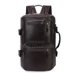 Convertible Leather Backpack Large Capacity Handheld Bag Cross Bodybag
