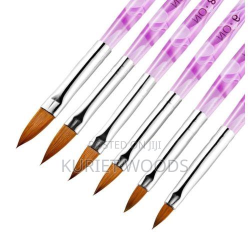 Acrylic Nail Extension Kit Ez Flow 56g Clear Pink + Forms Brushes - thumbnail 3
