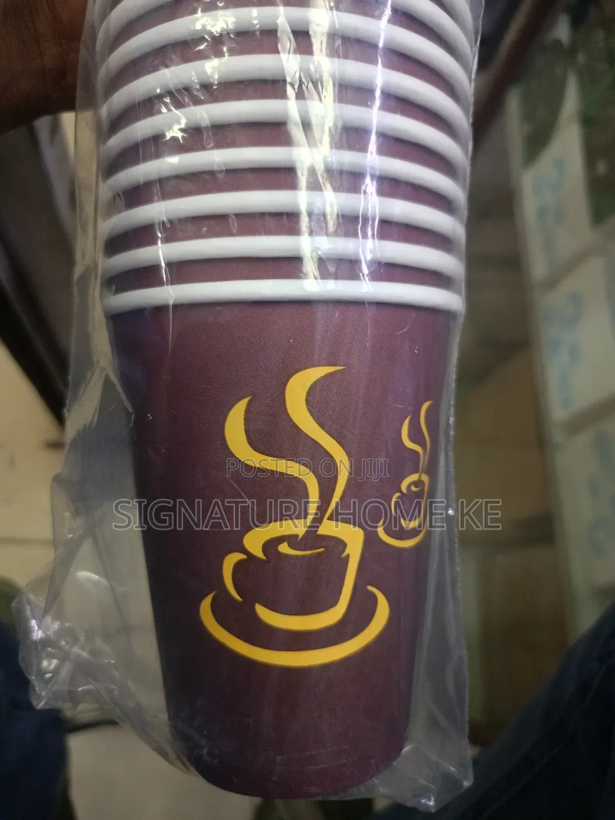 50pcs Disposable Coffee Cups Coffee Mugs