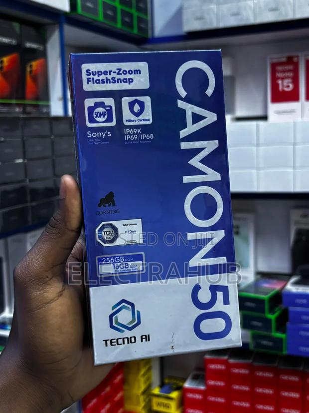New Tecno Camon 50 256 GB Black - main view
