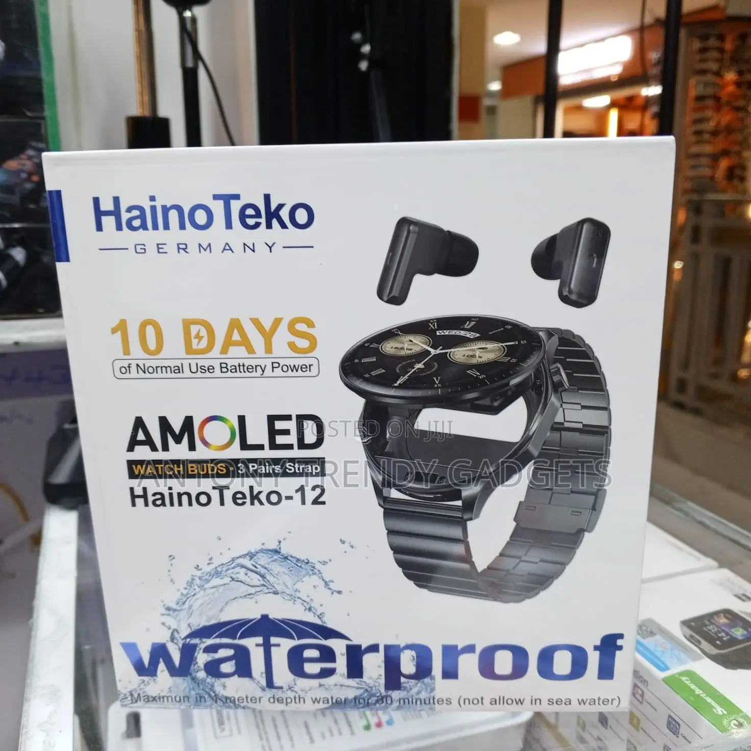 Haino Teko 12 Smart Watch Combo Earbuds 10 Days Battery