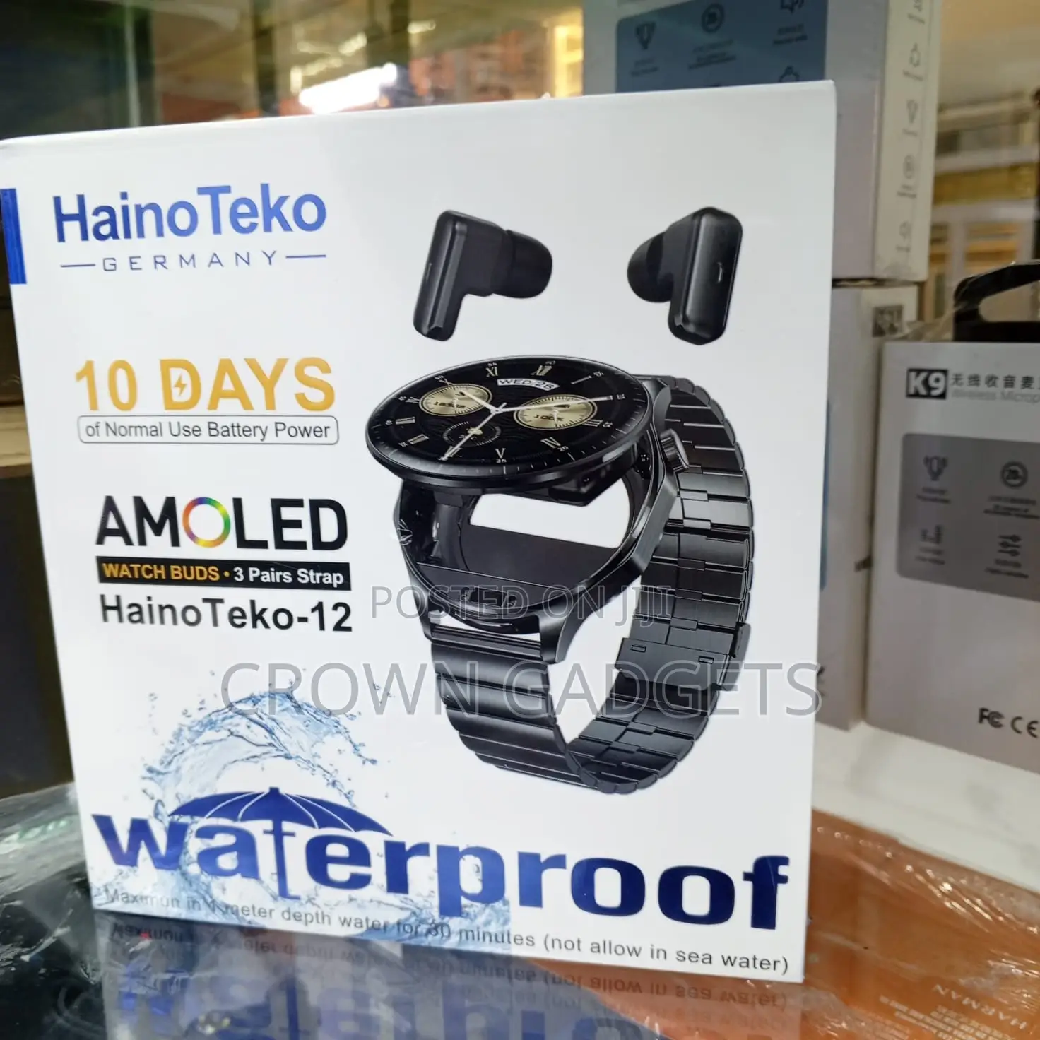 Haino Teko-12 Smart Watch With Buds Heart Rate Spo2