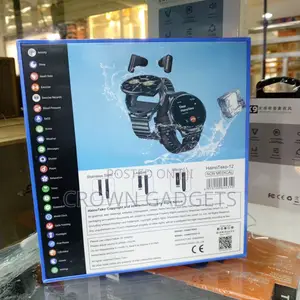Haino Teko-12 Smart Watch With Buds Heart Rate Spo2