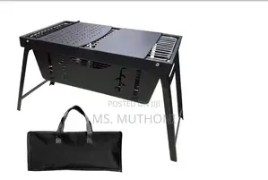 Black Portable Stainless Steel Barbecue Grill