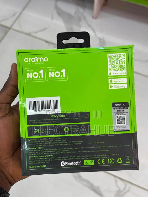 Oraimo Spacebuds 2 Anc Brand New Sealed - thumbnail 2