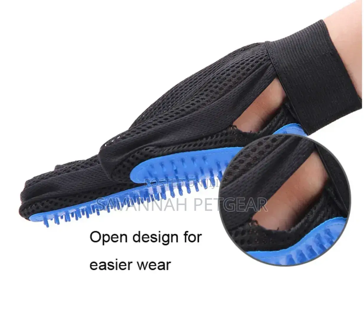 Pet Grooming Gentle Efficient Hair Fur Removal Bath Glove Brush
