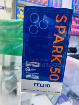 New Tecno Spark 50 128 GB Black