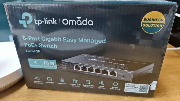 Tp-Link Es206gp Omada 6-Port Gigabit Managed Switch With 4-Port Poe+