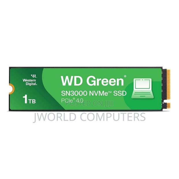 Wd Green 1tb Sn3000 Nvme SSD Gen4 Pcie M.2 2280 Up to 5000mb/S