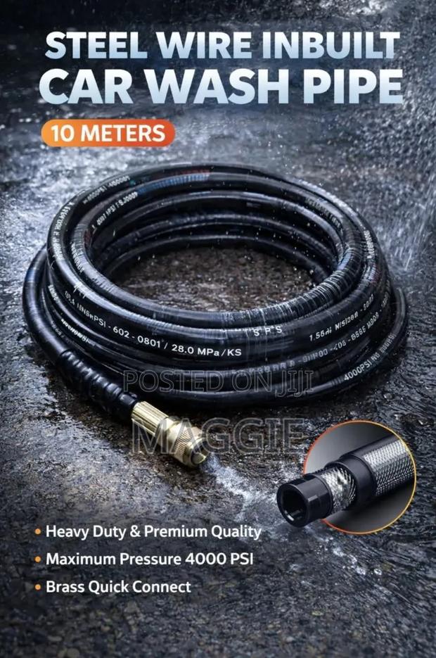 Steel Wire Inbuilt Car Wash Pipe 10meters