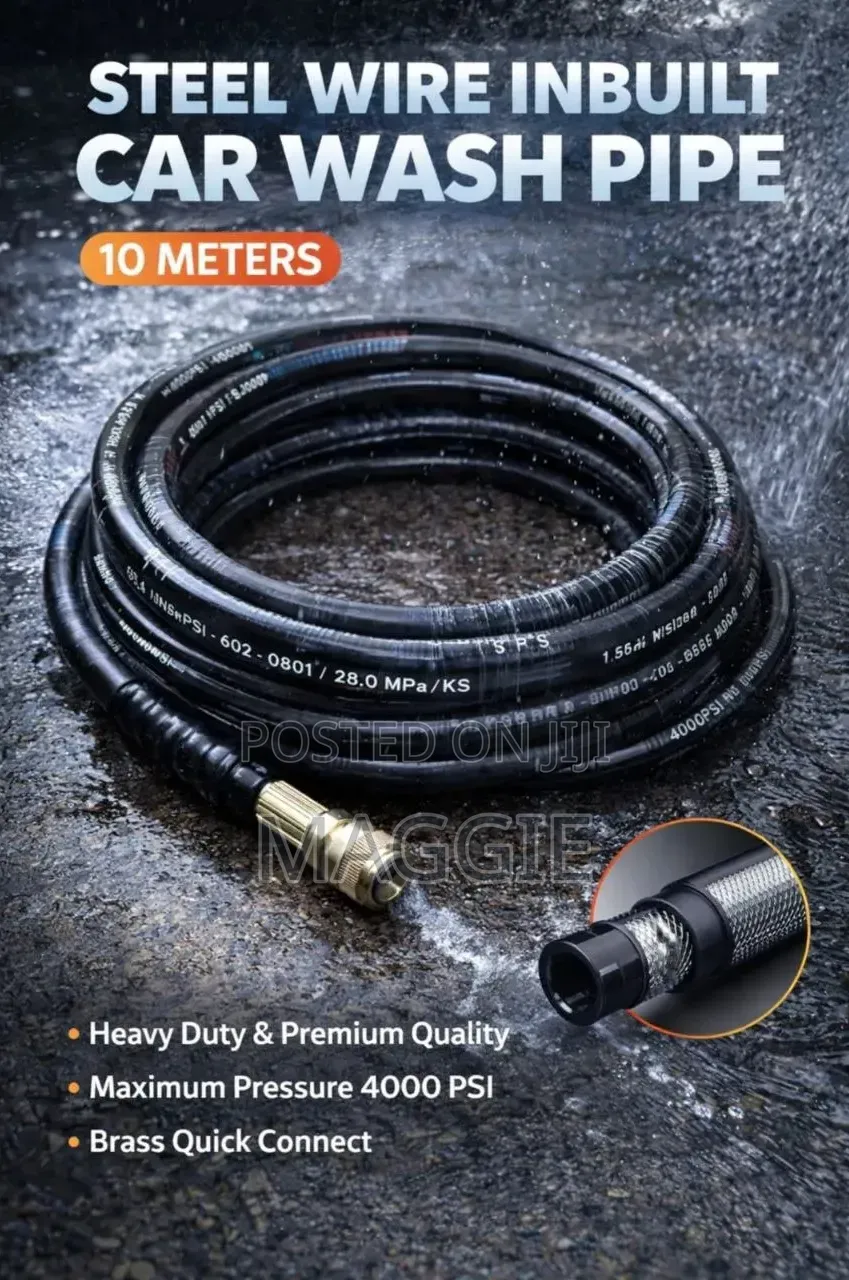 Steel Wire Inbuilt Car Wash Pipe 10meters
