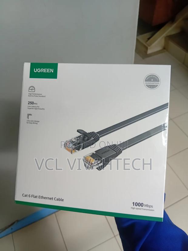 Ugreen 50182 Cat 6 Lan Flat Cable 30m Black - main view