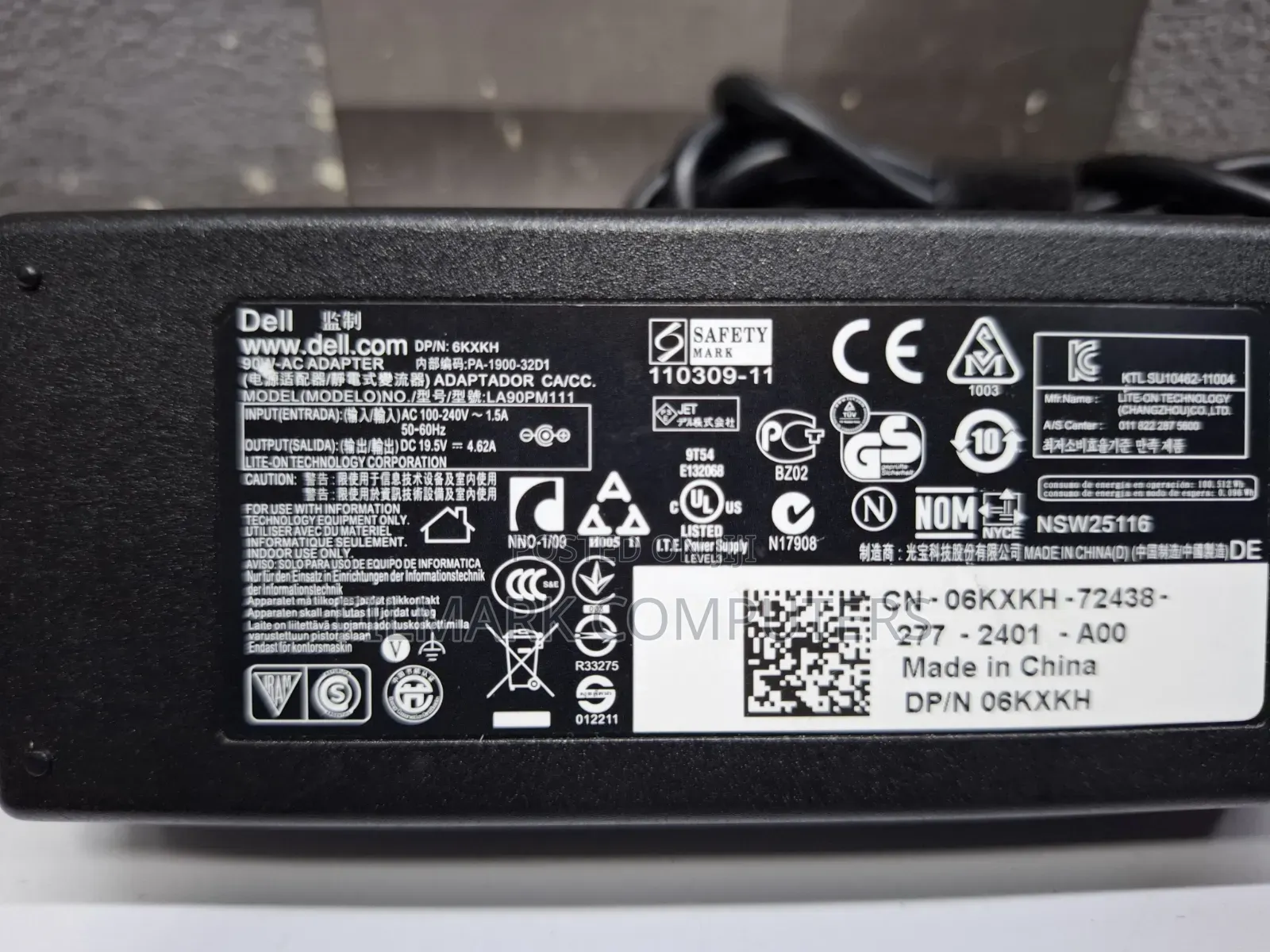 90w Ex Uk Dell 19.5v 4.62a 7.4mm X 5.0mm Ac Adapter Charger