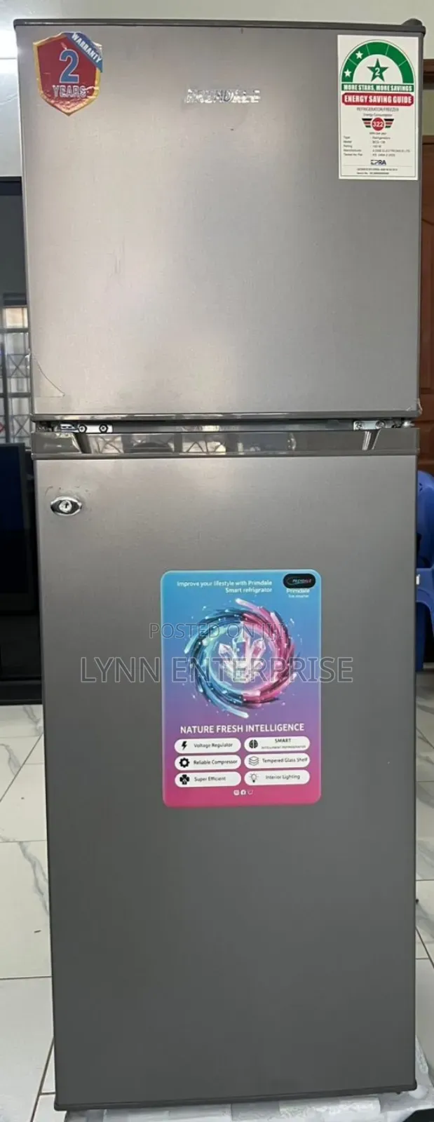 Primdale 138 Litres Large Capacity Double Door Refrigerator