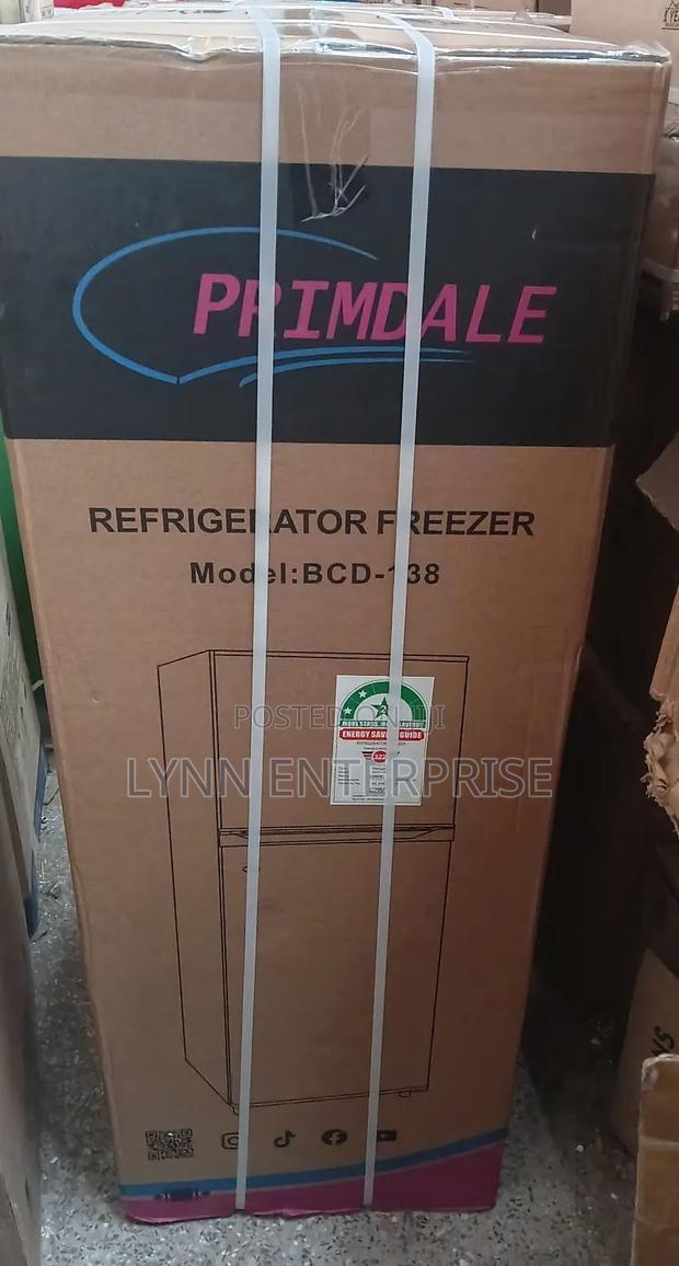 Primdale 138 Litres Large Capacity Double Door Refrigerator Fridge