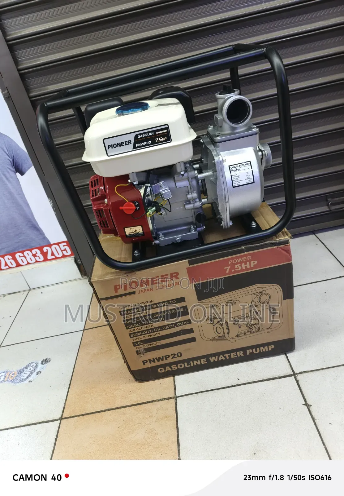 Pioneer Gasoline Water Pump