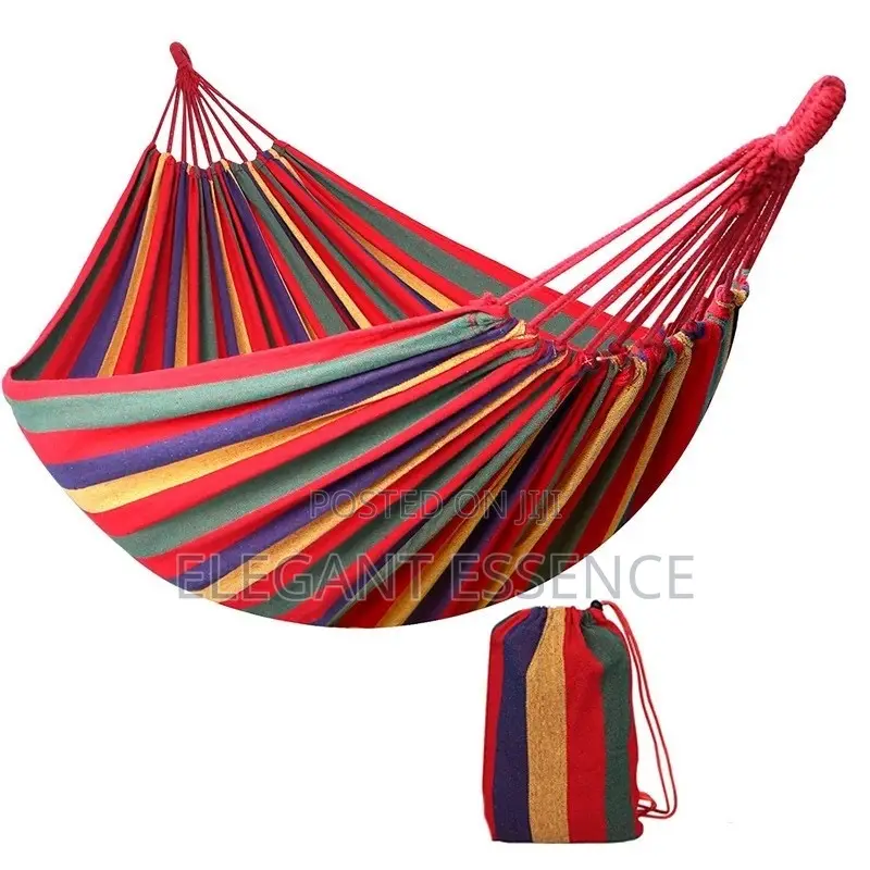 Stripped Cotton Hammock 260x150cm. Maximum Load 300kgs.