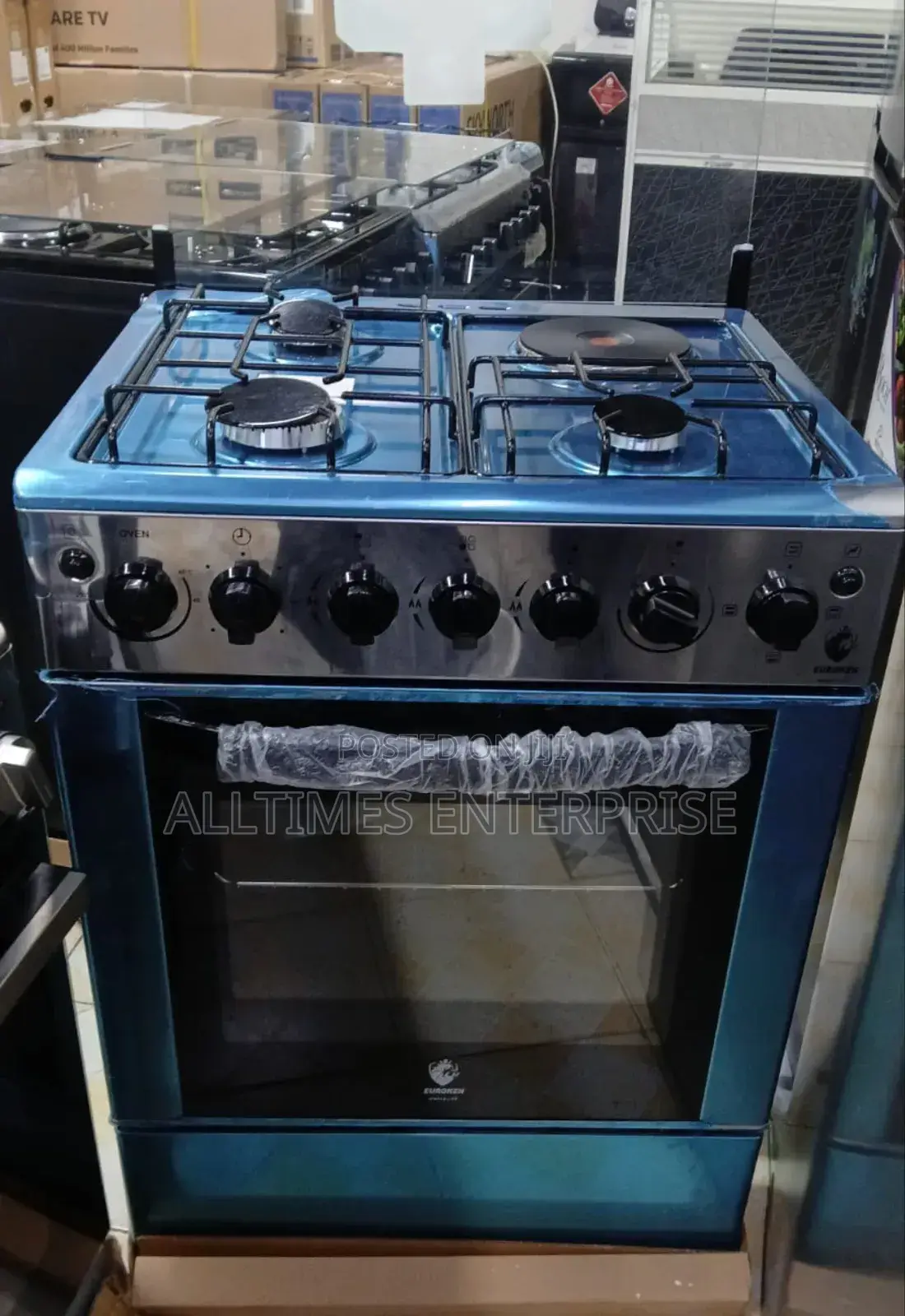 Euroken 60 by 55 Cooker 3g +1e Standing Cooker