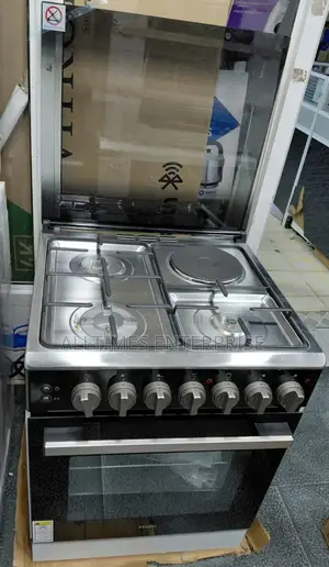 Haier 60cm×60cm 3g+1e Standing Cooker (Hcr2031eed1) With Gas Sensor