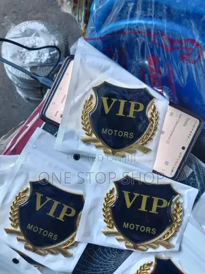Metal Vip Motors Emblem Stickers Per Pc