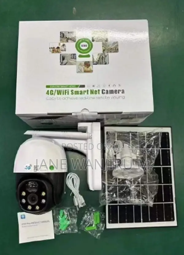 Solar Powered PTZ Camera V380 Outdoor