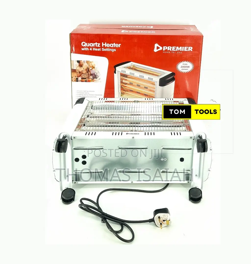 Prh004 Large Area 2000w Quartz Room Heater With 4 Heat Settings
