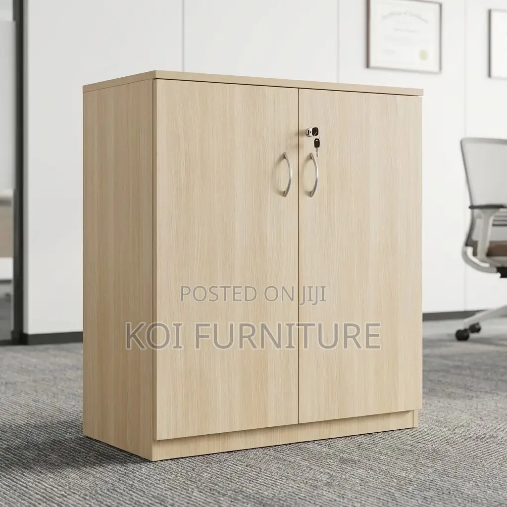 Office Cabinet; Two Doors Executive Secured Lockable Credenza Cabinet